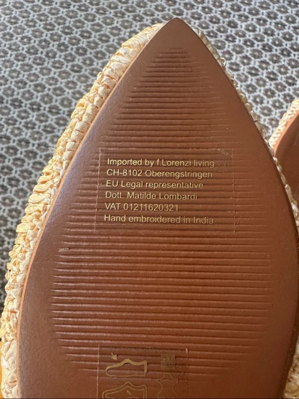 Anthropologie De Siena Marilu Flats Size 40/9